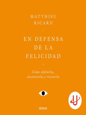 cover image of En defensa de la felicidad